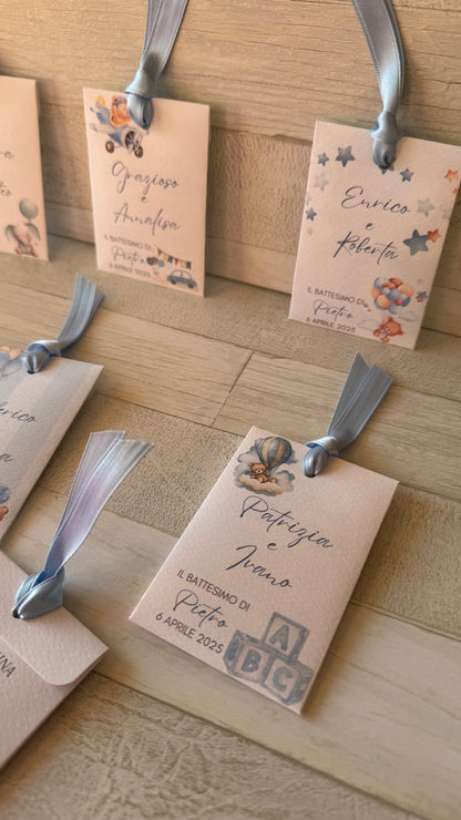 Porta confetti Comunione e Cresima – Cofanetto a scorrimento degustazione personalizzabile (9 confetti)