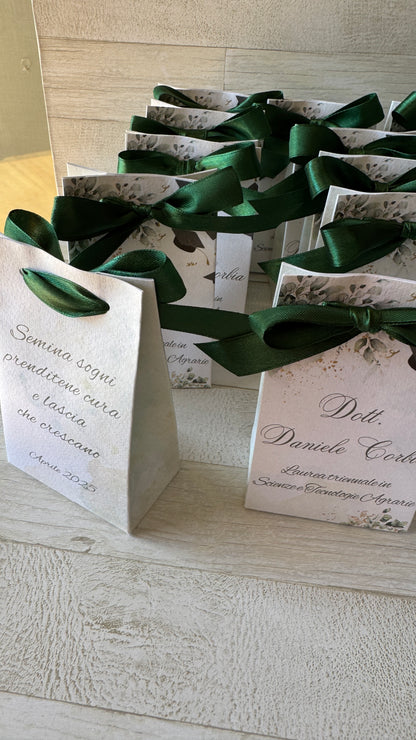 Porta Confetti Laurea – Bustina Personalizzata Chiusa ai Lati