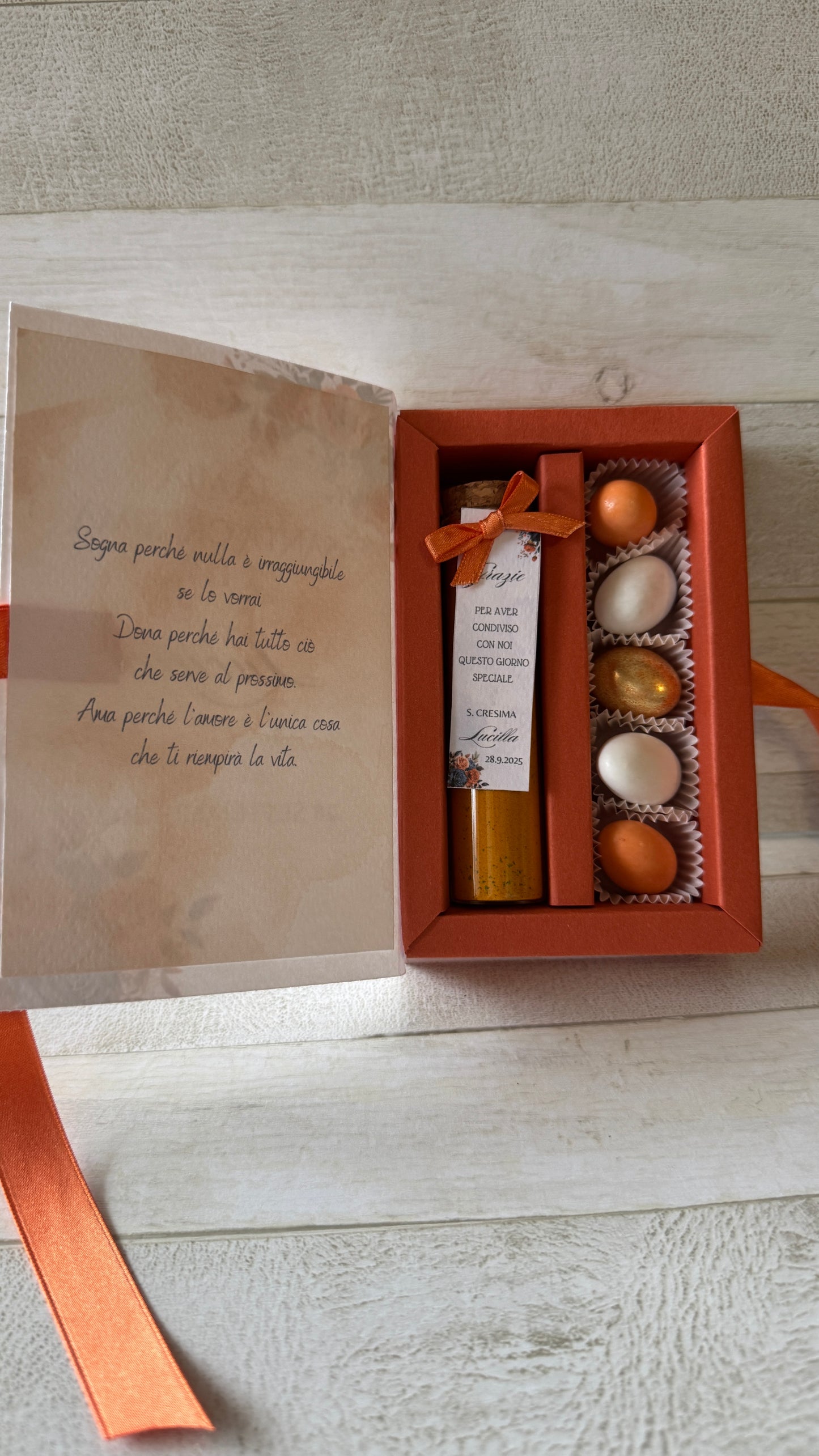 Bomboniera Comunione e Cresima – Cofanetto a Libro con 1 Spezia (Big)