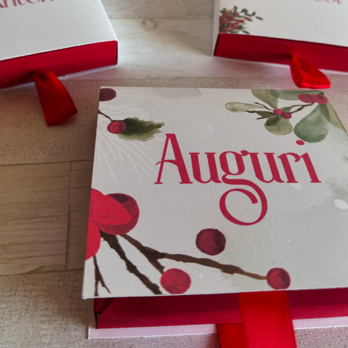 Cioccolatini Natale – Cofanetto a Libro Personalizzabile (25 × 25 mm)