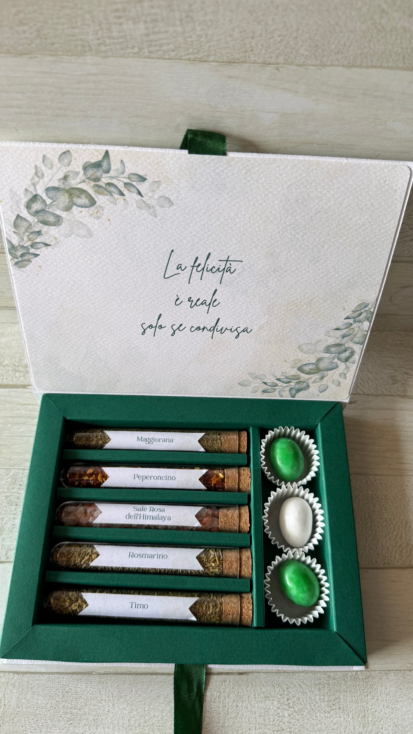 Bomboniera Laurea – Cofanetto a Libro con Set di 5 Spezie