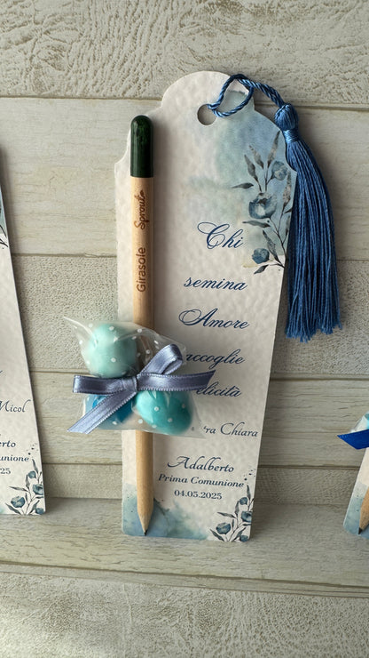 Porta confetti Comunione e Cresima – Cofanetto a scorrimento degustazione personalizzabile (9 confetti)