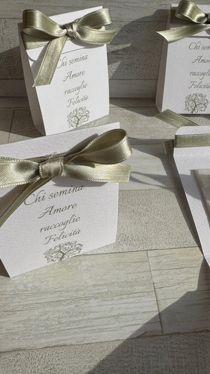 Segnaposto Comunione e Cresima – Bustina Semi “Erbe Aromatiche” Aperta ai Lati