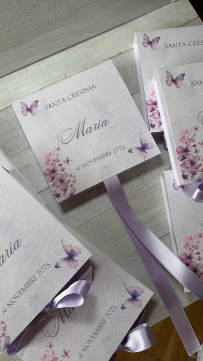 Porta confetti e cioccolatini Comunione e Cresima – Cofanetto a libro personalizzato