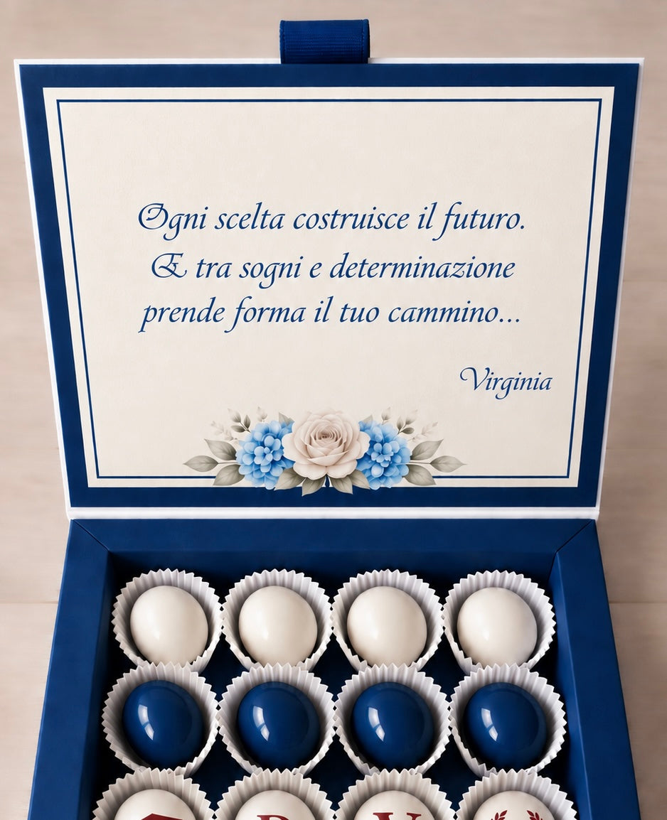Porta Confetti Laurea – Cofanetto a Libro Degustazione Personalizzato