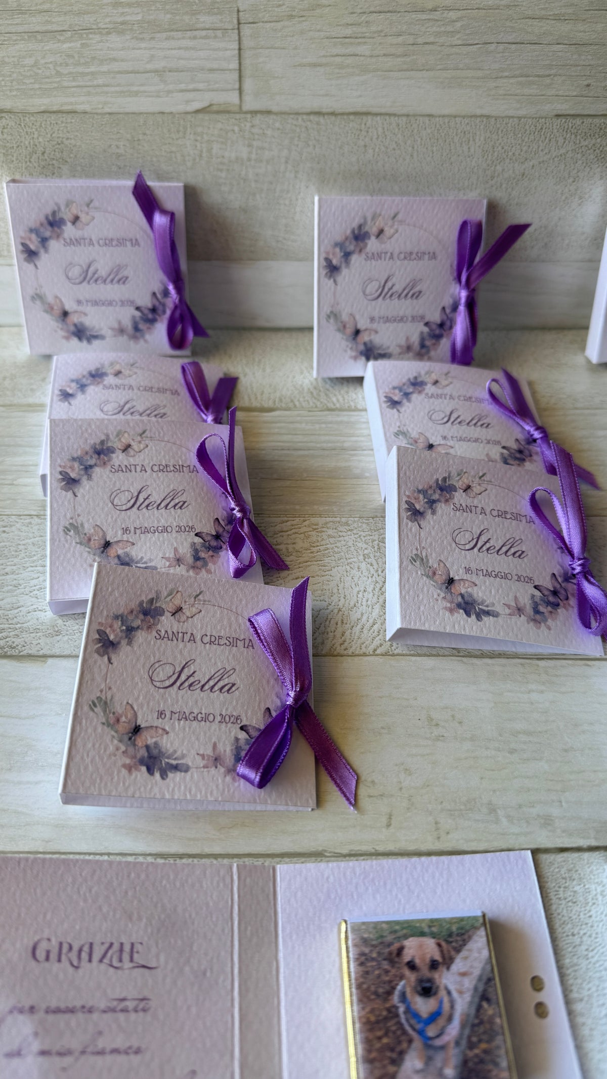 Cioccolatini Comunione e Cresima - Mini Libretto con Cioccolatino Personalizzato