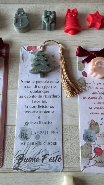 Segnaposto Natale – Segnalibro con Profumatore in Cera di Soia