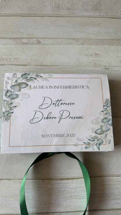 Bomboniera Laurea – Cofanetto a Libro con Set di 5 Spezie