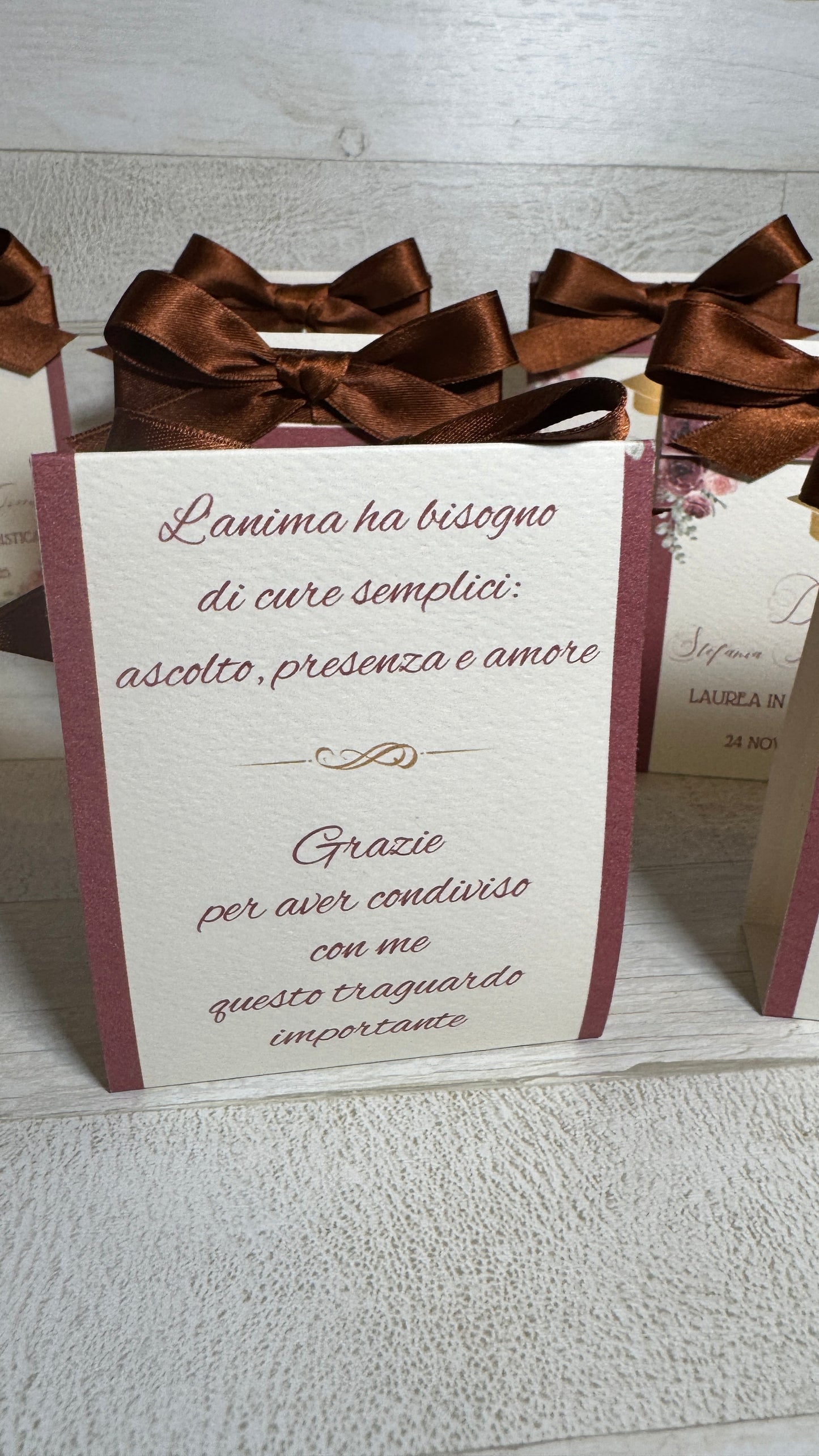 Porta confetti Laurea - Bustina personalizzata Aperta ai Lati