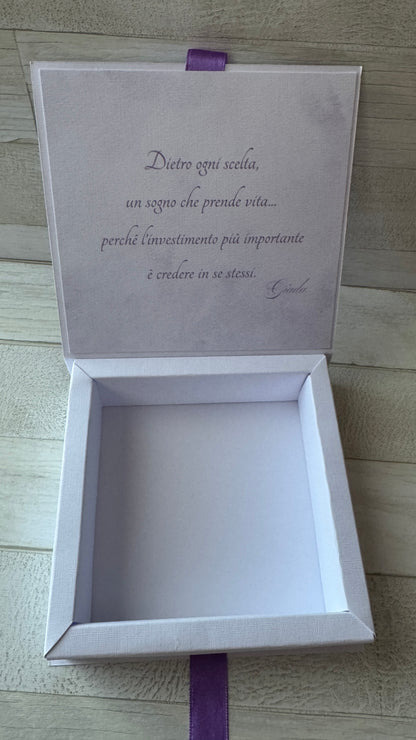 Porta Confetti Laurea – Cofanetto a Libro Degustazione Personalizzato