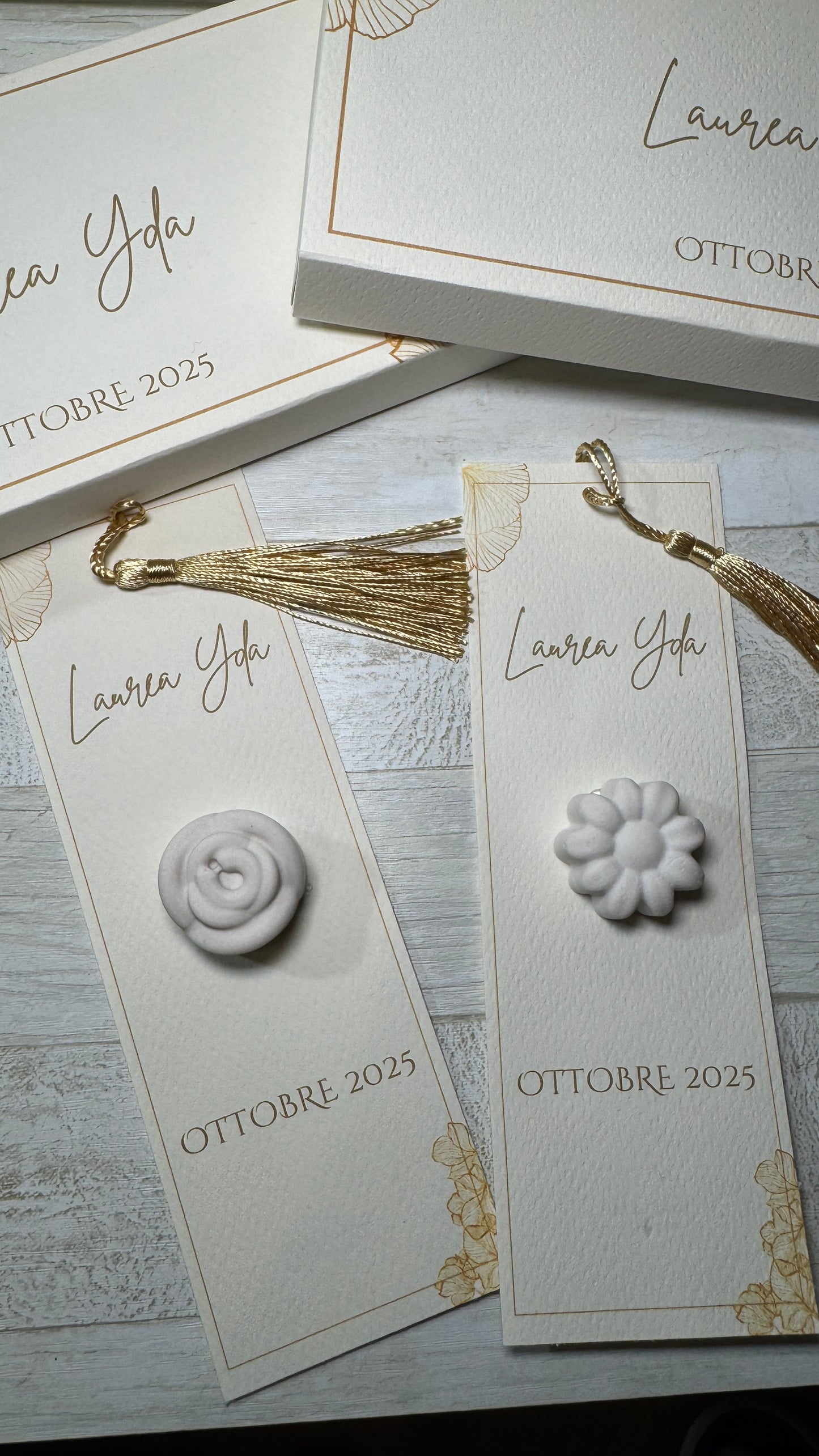 Segnaposto profumato in gesso profumato - Giardino Fiorito - Laurea