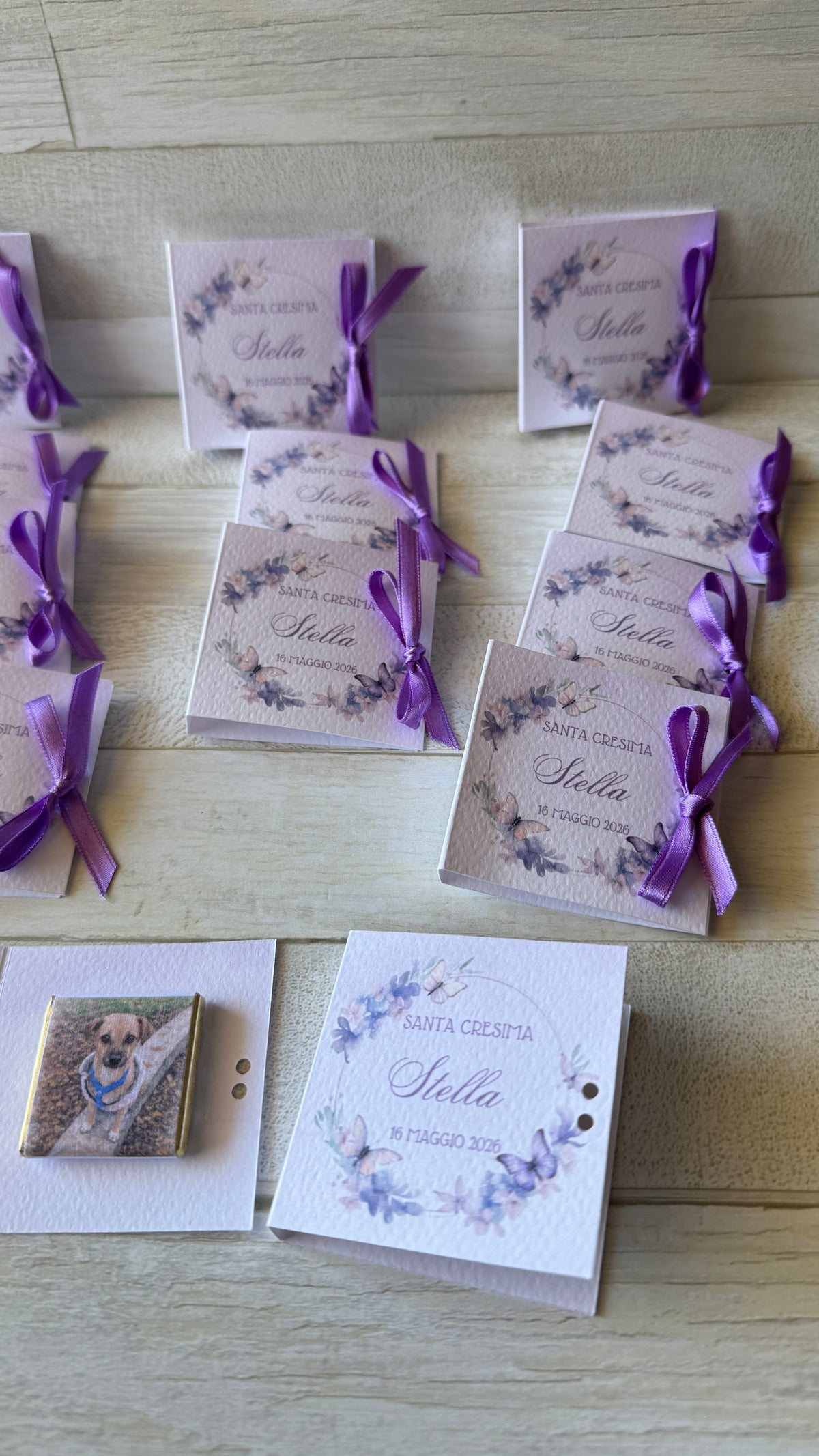 Cioccolatini Comunione e Cresima - Mini Libretto con Cioccolatino Personalizzato