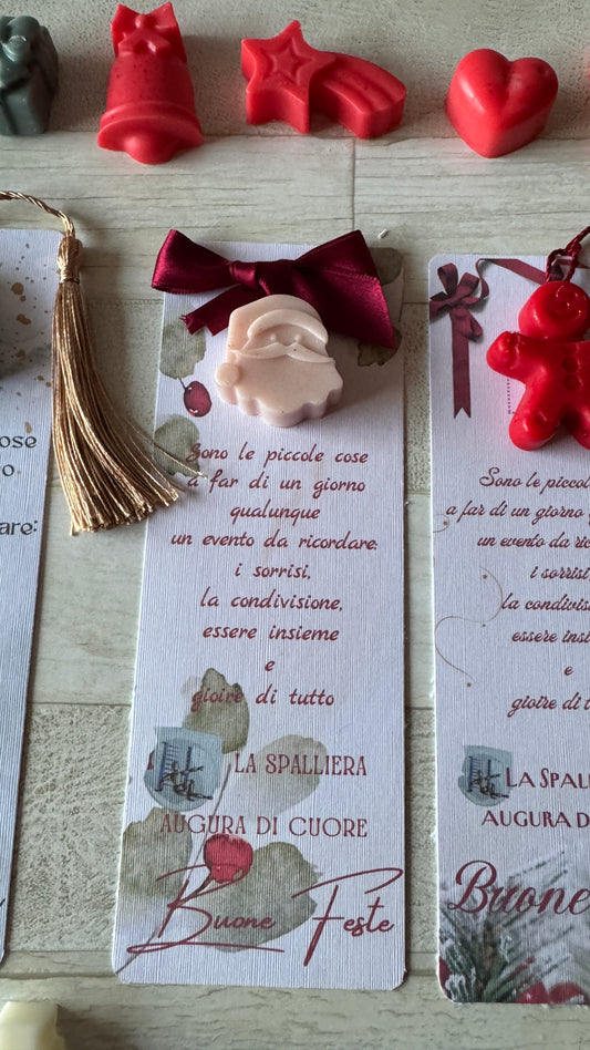 Segnaposto Natale – Segnalibro con Profumatore in Cera di Soia