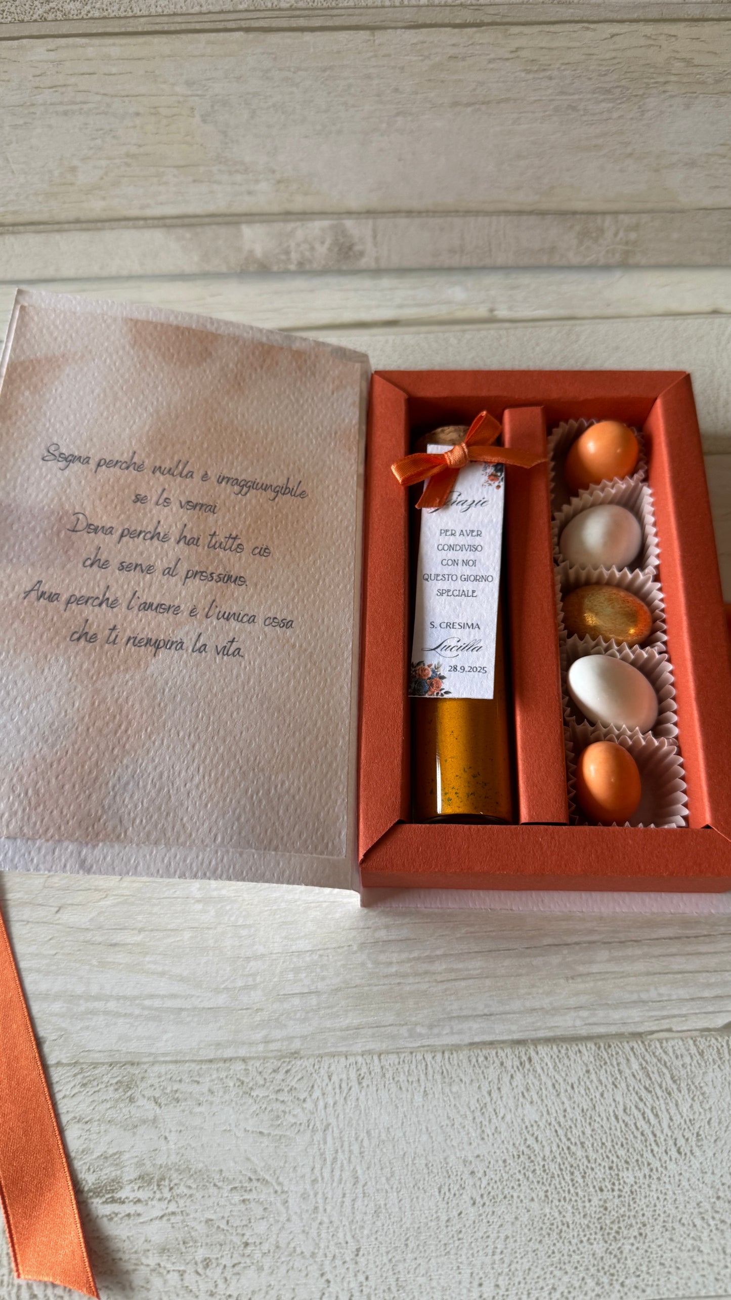 Bomboniera Comunione e Cresima – Cofanetto a Libro con 1 Spezia (Big)