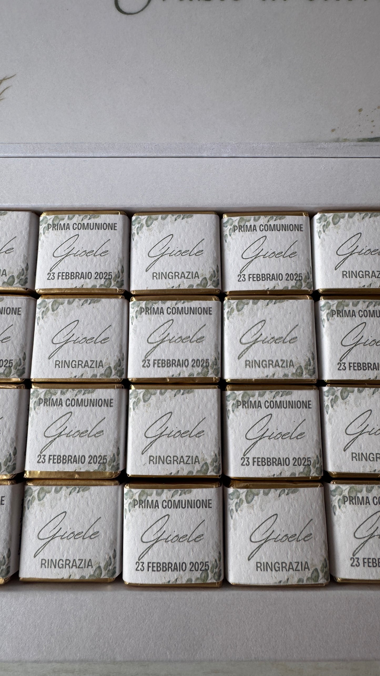 Cioccolatini Comunione e Cresima – Cofanetto a libro degustazione (64 cremini)