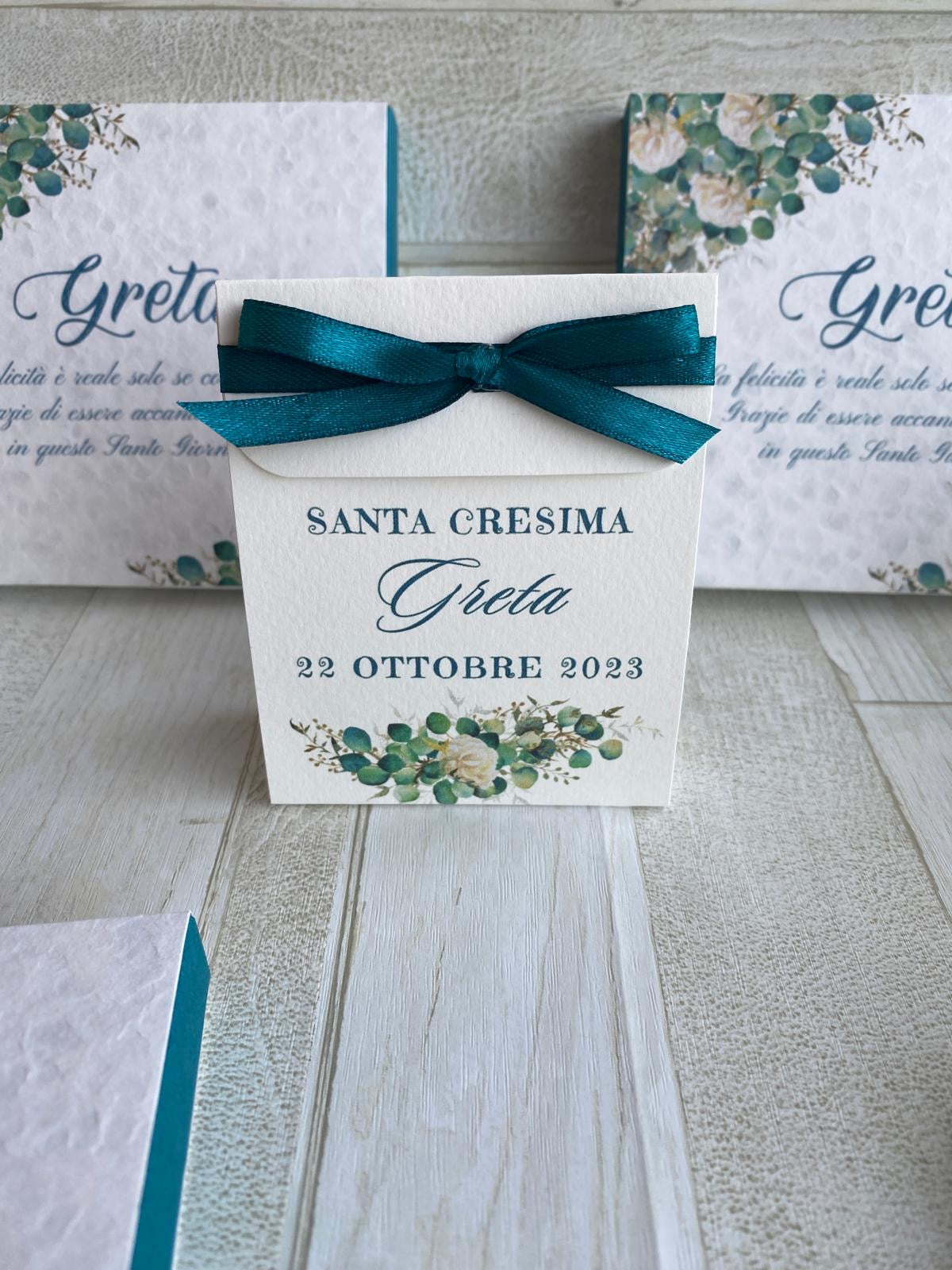 Porta confetti a bustina personalizzata Comunione-Cresima