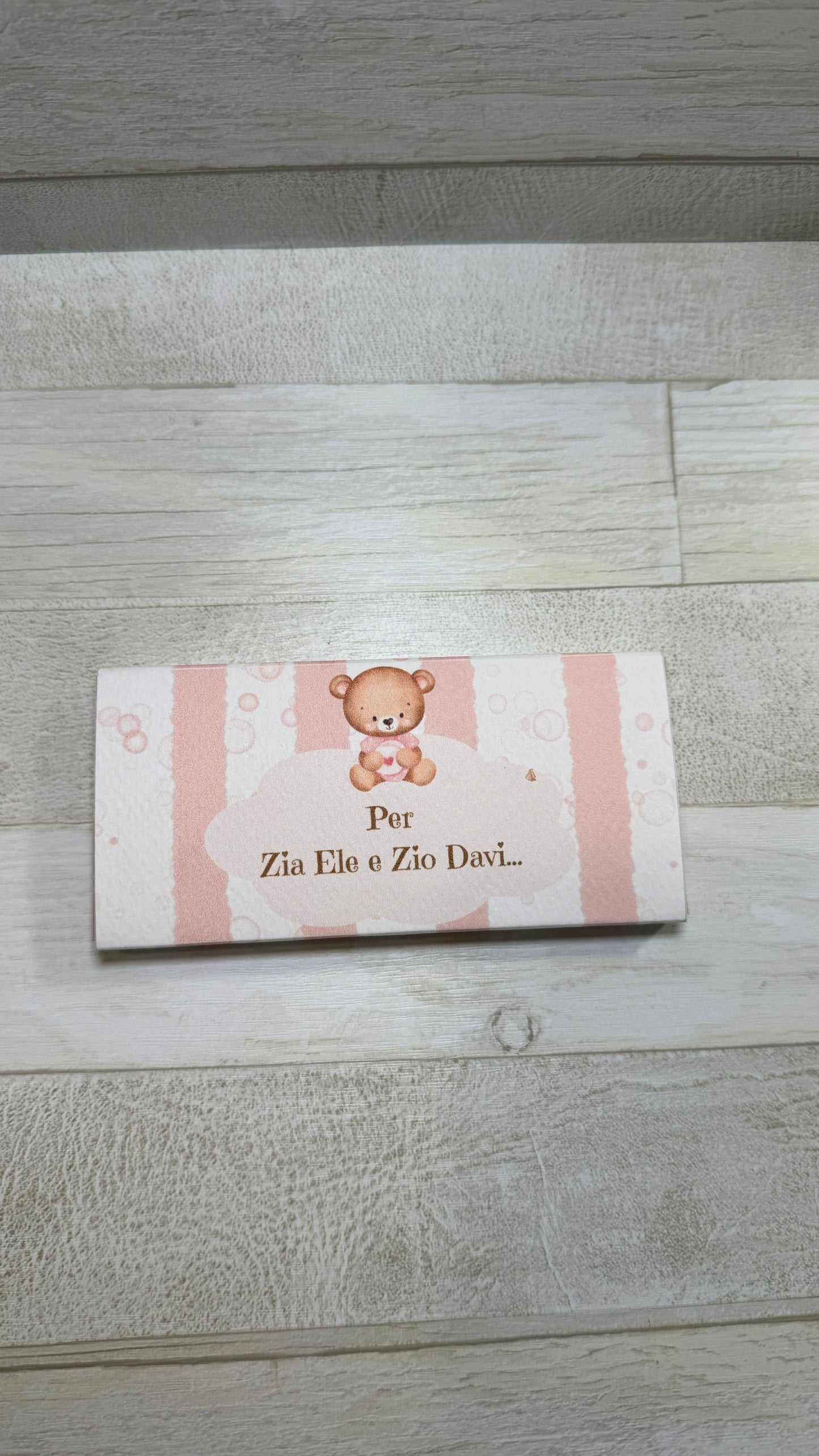 Cioccolatini Battesimo – Cofanetto a Scorrimento Personalizzabile (33 × 33 mm)