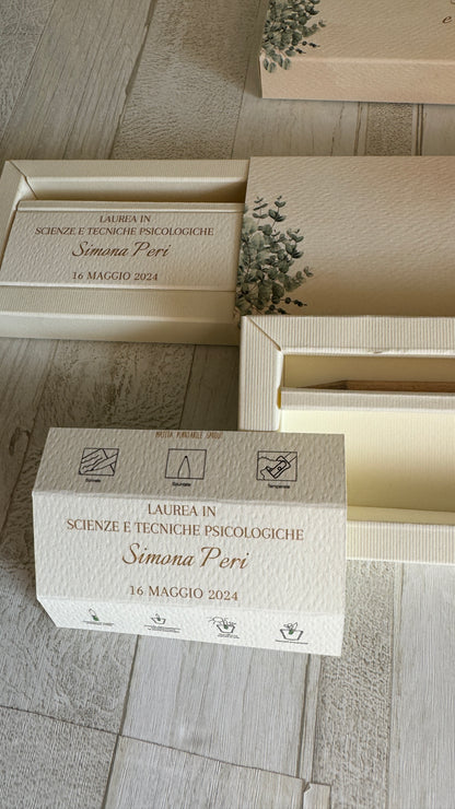 Bomboniera Laurea con Matita Seminabile - Cofanetto a Scorrimento