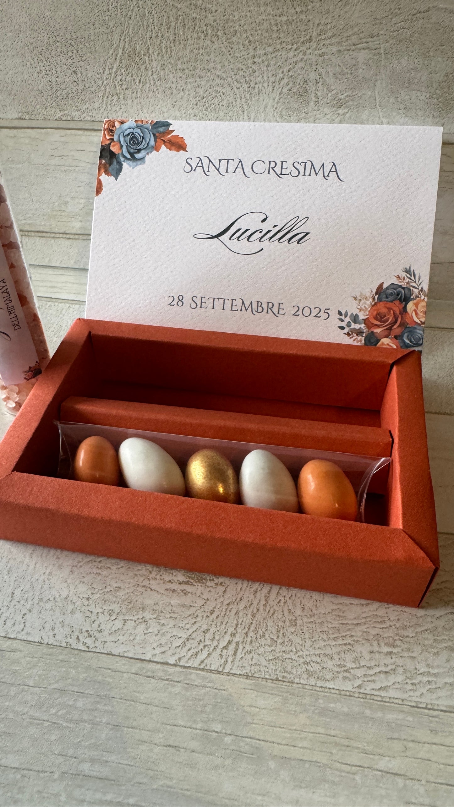 Bomboniera Comunione e Cresima – Cofanetto a Scorrimento con 1 Spezia (Big)