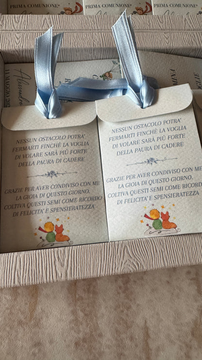 Segnaposto Comunione e Cresima - Bustina Semi Prato Fiorito