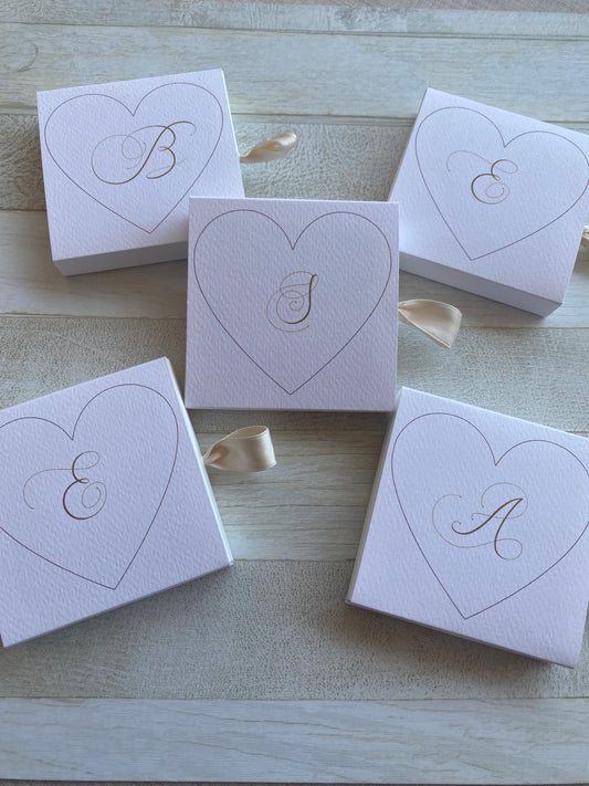 Cuore in polvere di ceramica in confezione regalo
