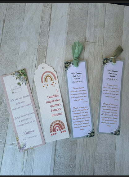 Segnaposto a segnalibro personalizzabile