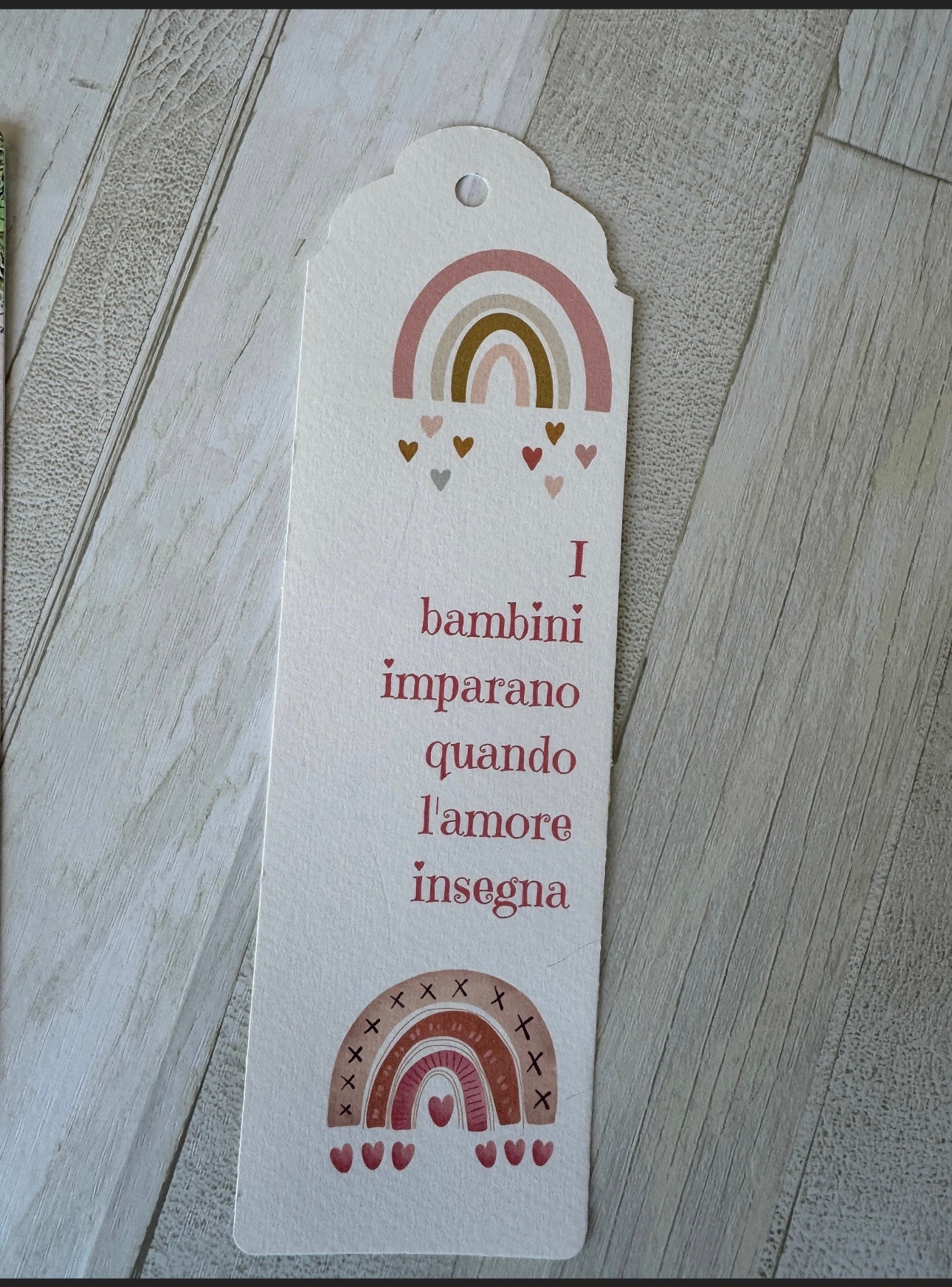 Segnaposto a segnalibro personalizzabile