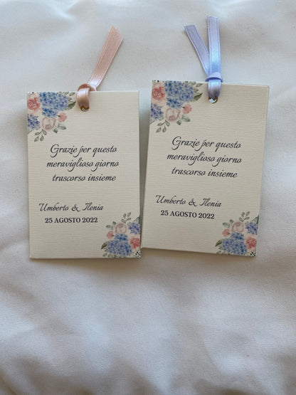 Segnaposto Matrimonio – Bustina Semi Fiori personalizzata