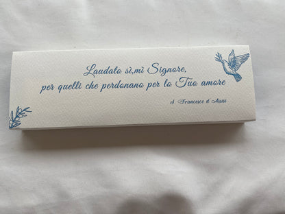 Cofanetto regalo personalizzato per Comunione-Cresima con Matita Seminabile e Confetti