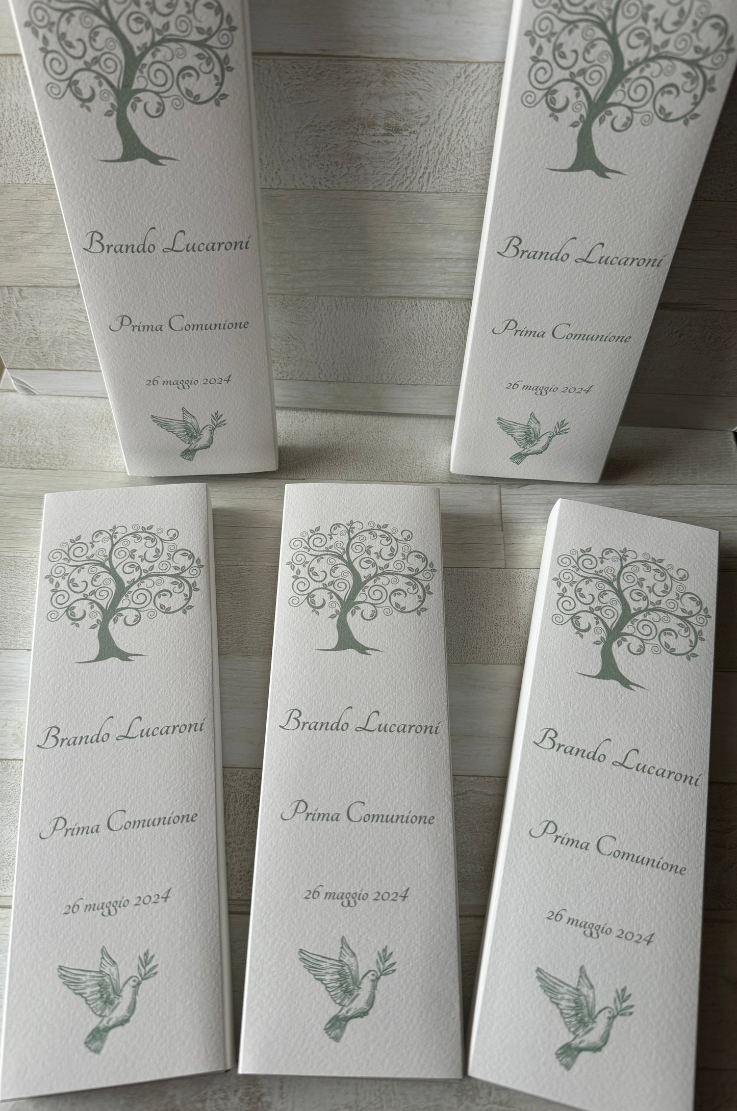 Cofanetto regalo personalizzato con Segnalibro e Matita Seminabile per Comunione-Cresima