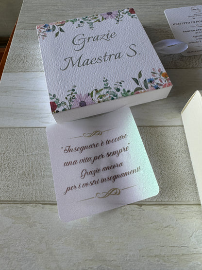 Cuore in Gesso Profumato – Cofanetto a Scorrimento Personalizzato