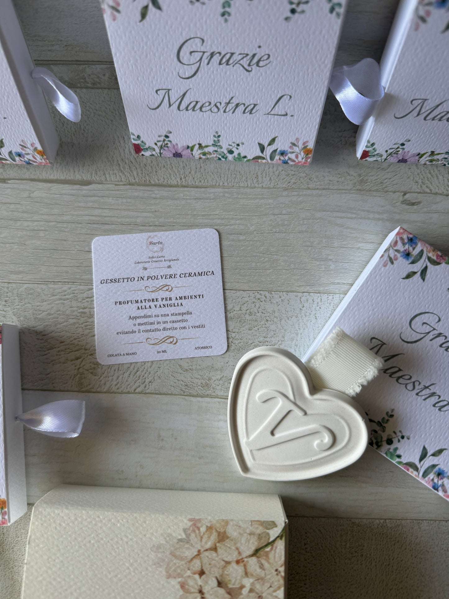 Cuore in Gesso Profumato – Cofanetto a Scorrimento Personalizzato