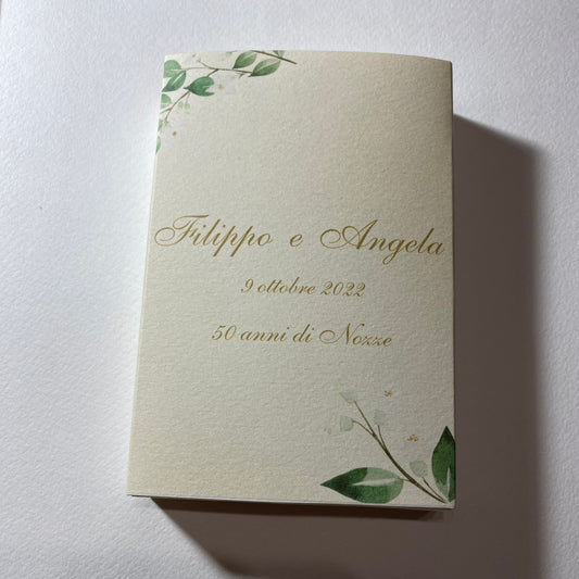 Bomboniera Anniversario Nozze – Cofanetto a Scorrimento con Profumatore in Cera di Soia