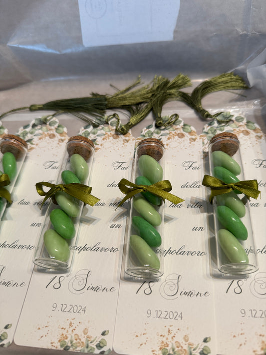 Segnaposto Diciottesimo - Segnalibro Personalizzato con Confetti