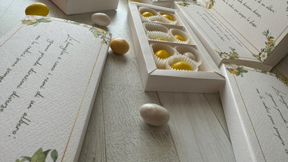 Porta confetti Comunione e Cresima – Cofanetto a scorrimento degustazione personalizzabile (9 confetti)