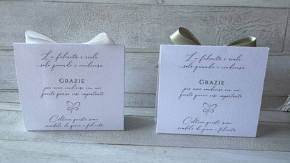 Porta confetti Nozze con Bustina Semi Prato Fiorito e aforisma - Personalizzabile