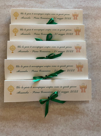 Confezione regalo porta Matita Seminabile personalizzata per Comunione-Cresima