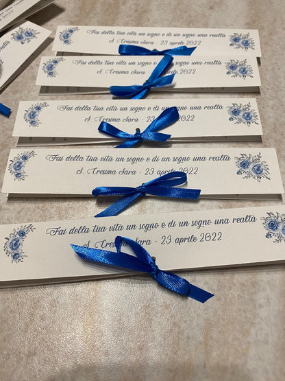 Confezione regalo porta Matita Seminabile personalizzata per Comunione-Cresima