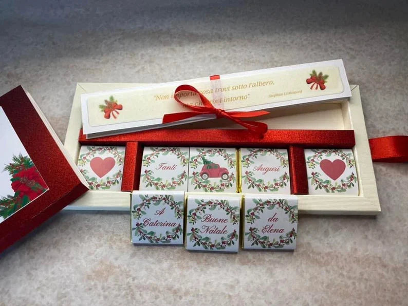 Idea Regalo con Matita seminabile e cioccolatini personalizzati