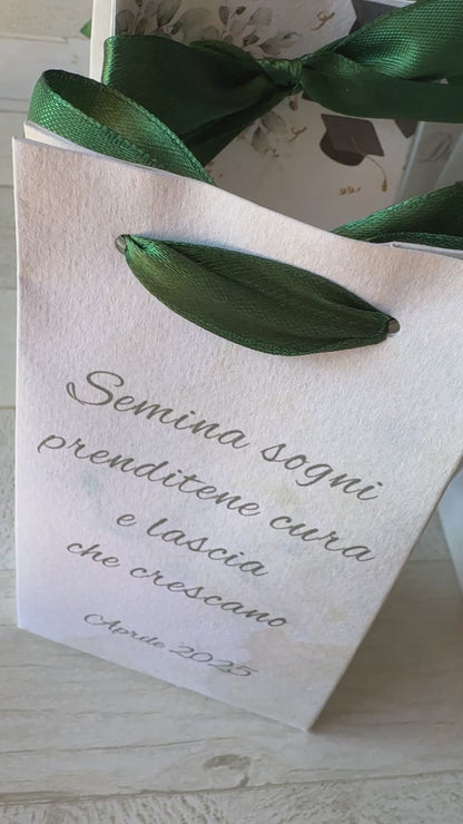 Porta Confetti Laurea – Bustina Personalizzata Chiusa ai Lati