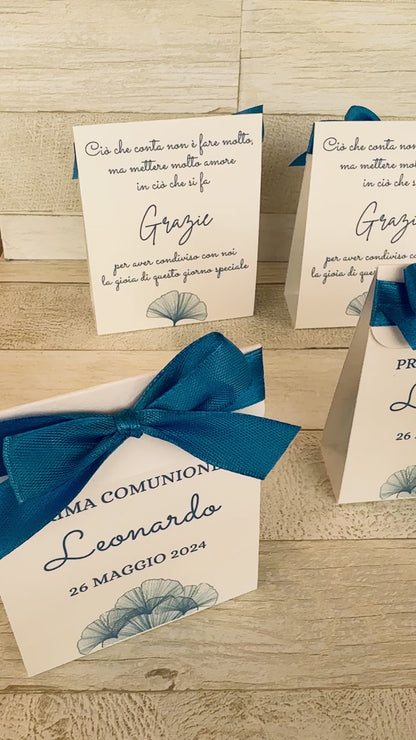 Porta confetti a bustina personalizzata Comunione-Cresima