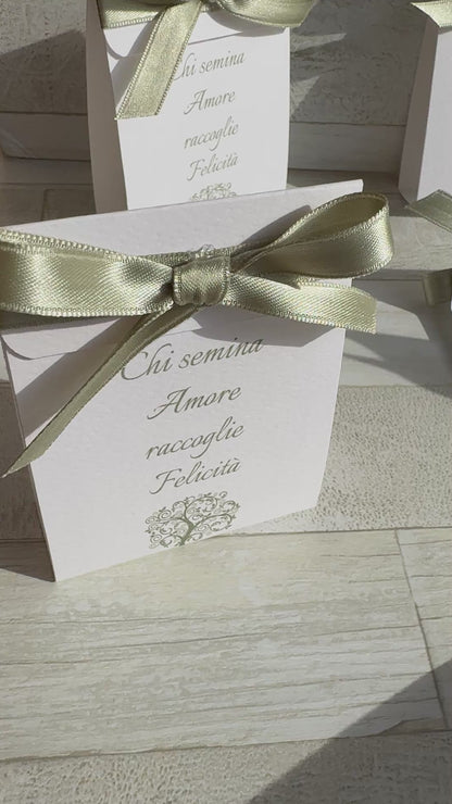 Segnaposto Comunione e Cresima - Bustina Aperta con Semi Prato Fiorito