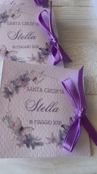 Cioccolatini Comunione e Cresima - Mini Libretto con Cioccolatino Personalizzato