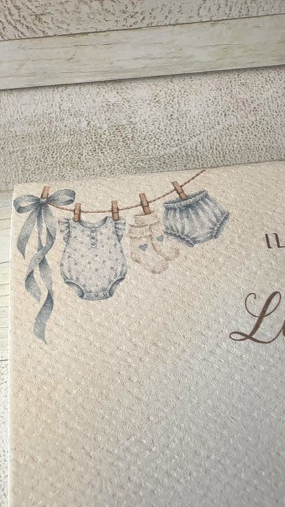 Bomboniera Battesimo con Scarpine Baby Profumate in Cera di Soia - Cofanetto a Libro