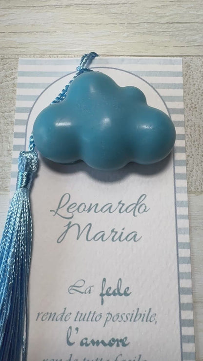 Segnaposto Battesimo – Segnalibro con Profumatore in Cera di Soia Tema Natura