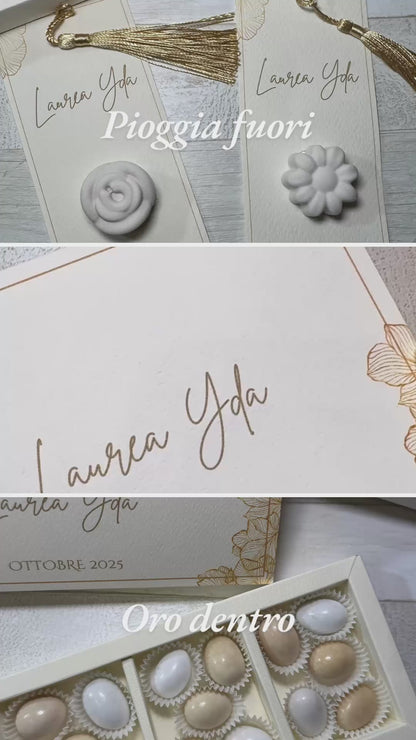 Porta confetti Laurea - Cofanetto a Scorrimento Degustazione (15 Confetti)