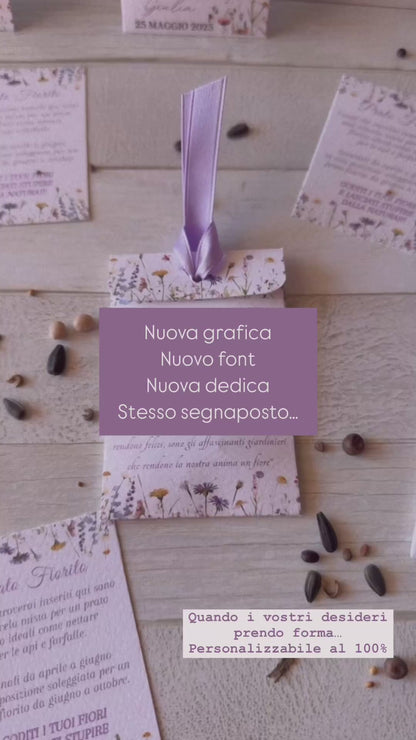 Porta confetti a bustina personalizzata