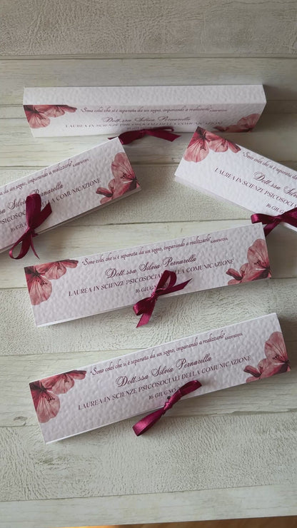 Bomboniera Laurea – Astuccio Pieghevole con Matita Seminabile