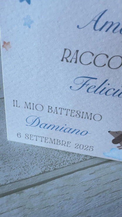 Porta confetti Battesimo – Bustina Semi “Prato Fiorito” Aperta ai Lati