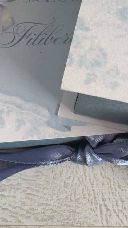 Bomboniera Battesimo – Cofanetto a Libro con Cavallino in Cera di Soia